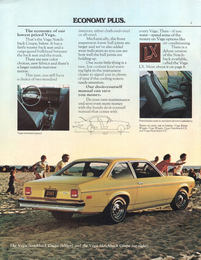1975 Chevrolet Vega Brochure Page 1